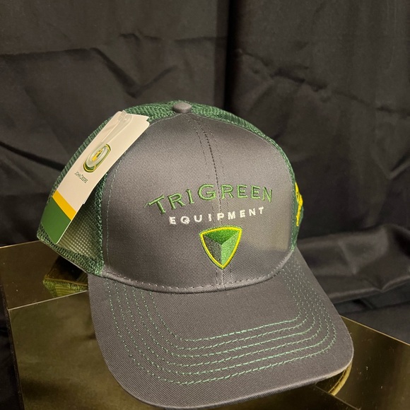 John Deere TriGreen Equipment Gray and Green Cap NWT - Picture 6 of 9